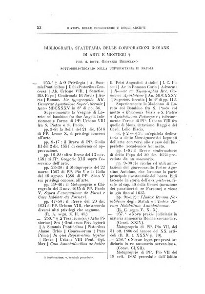 Rivista delle biblioteche e degli archivi periodico di biblioteconomia e di bibliografia di paleografia e di archivistica