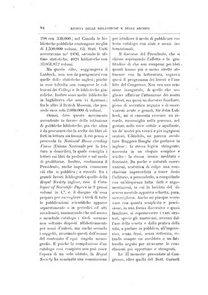 Rivista delle biblioteche e degli archivi periodico di biblioteconomia e di bibliografia di paleografia e di archivistica