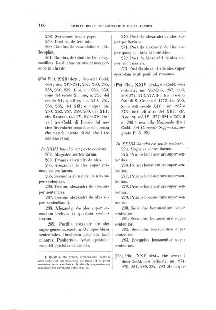 Rivista delle biblioteche e degli archivi periodico di biblioteconomia e di bibliografia di paleografia e di archivistica