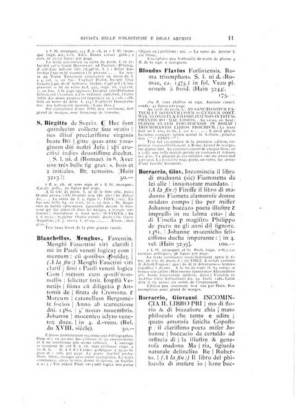 Rivista delle biblioteche e degli archivi periodico di biblioteconomia e di bibliografia di paleografia e di archivistica