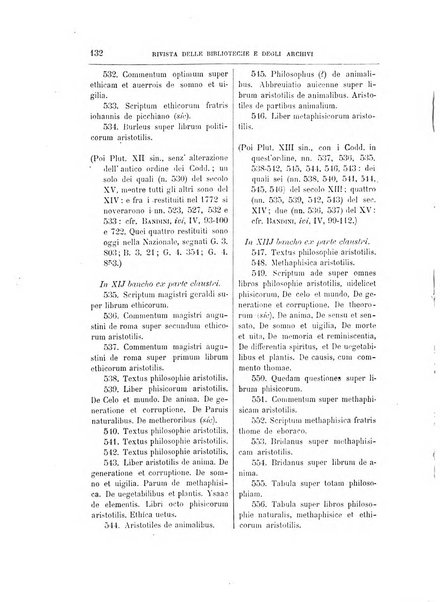 Rivista delle biblioteche e degli archivi periodico di biblioteconomia e di bibliografia di paleografia e di archivistica