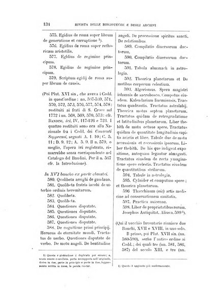 Rivista delle biblioteche e degli archivi periodico di biblioteconomia e di bibliografia di paleografia e di archivistica