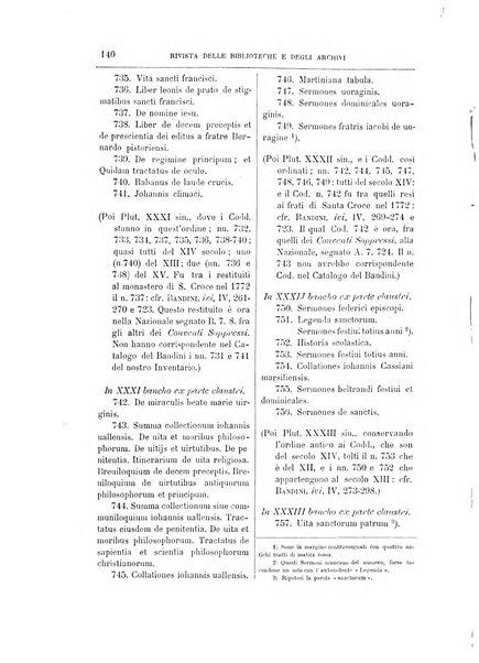 Rivista delle biblioteche e degli archivi periodico di biblioteconomia e di bibliografia di paleografia e di archivistica