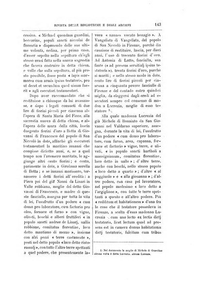 Rivista delle biblioteche e degli archivi periodico di biblioteconomia e di bibliografia di paleografia e di archivistica