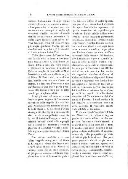 Rivista delle biblioteche e degli archivi periodico di biblioteconomia e di bibliografia di paleografia e di archivistica