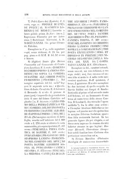 Rivista delle biblioteche e degli archivi periodico di biblioteconomia e di bibliografia di paleografia e di archivistica