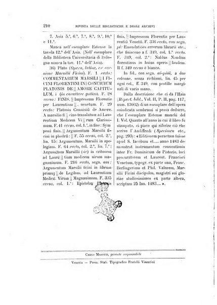 Rivista delle biblioteche e degli archivi periodico di biblioteconomia e di bibliografia di paleografia e di archivistica