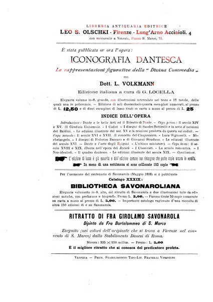 Rivista delle biblioteche e degli archivi periodico di biblioteconomia e di bibliografia di paleografia e di archivistica