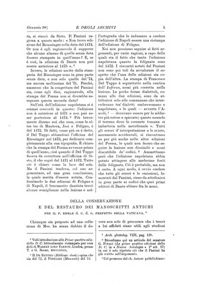 Rivista delle biblioteche e degli archivi periodico di biblioteconomia e di bibliografia di paleografia e di archivistica