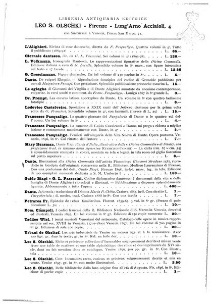 Rivista delle biblioteche e degli archivi periodico di biblioteconomia e di bibliografia di paleografia e di archivistica