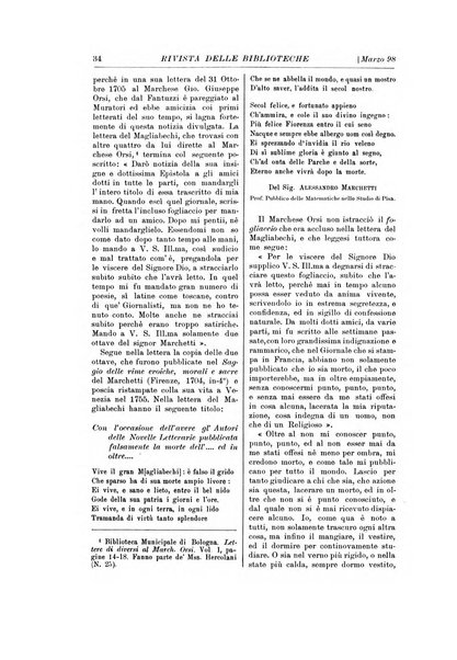 Rivista delle biblioteche e degli archivi periodico di biblioteconomia e di bibliografia di paleografia e di archivistica