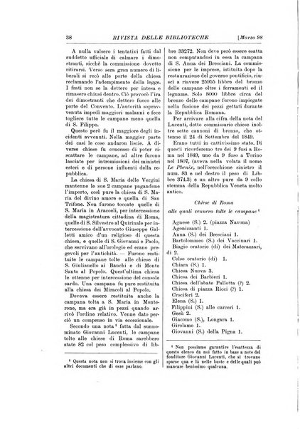 Rivista delle biblioteche e degli archivi periodico di biblioteconomia e di bibliografia di paleografia e di archivistica