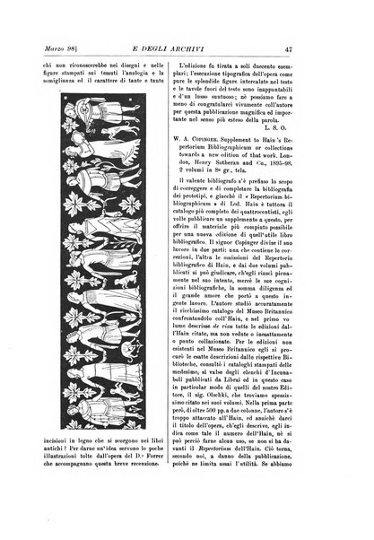 Rivista delle biblioteche e degli archivi periodico di biblioteconomia e di bibliografia di paleografia e di archivistica