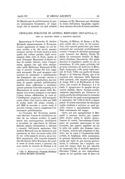 Rivista delle biblioteche e degli archivi periodico di biblioteconomia e di bibliografia di paleografia e di archivistica