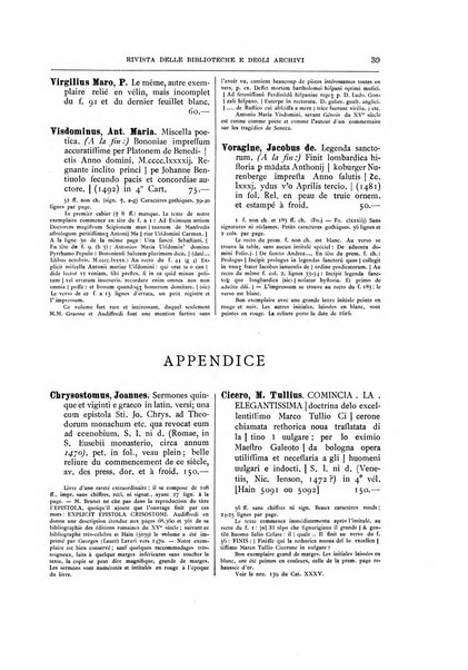 Rivista delle biblioteche e degli archivi periodico di biblioteconomia e di bibliografia di paleografia e di archivistica