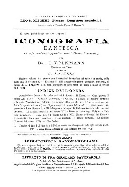 Rivista delle biblioteche e degli archivi periodico di biblioteconomia e di bibliografia di paleografia e di archivistica