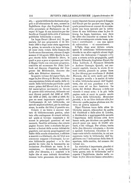 Rivista delle biblioteche e degli archivi periodico di biblioteconomia e di bibliografia di paleografia e di archivistica