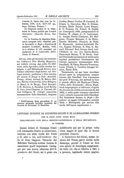 Rivista delle biblioteche e degli archivi periodico di biblioteconomia e di bibliografia di paleografia e di archivistica