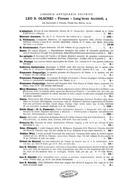 Rivista delle biblioteche e degli archivi periodico di biblioteconomia e di bibliografia di paleografia e di archivistica