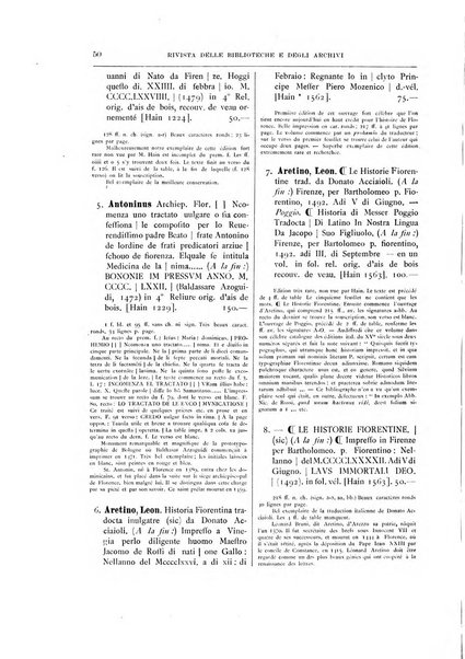 Rivista delle biblioteche e degli archivi periodico di biblioteconomia e di bibliografia di paleografia e di archivistica