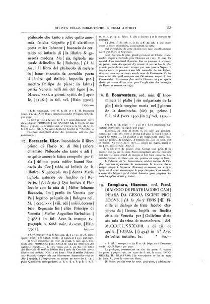 Rivista delle biblioteche e degli archivi periodico di biblioteconomia e di bibliografia di paleografia e di archivistica