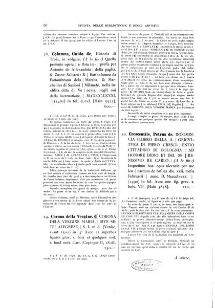 Rivista delle biblioteche e degli archivi periodico di biblioteconomia e di bibliografia di paleografia e di archivistica