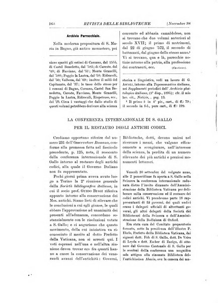 Rivista delle biblioteche e degli archivi periodico di biblioteconomia e di bibliografia di paleografia e di archivistica