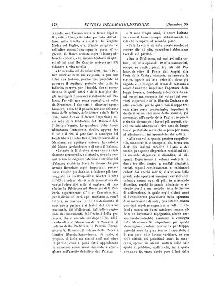 Rivista delle biblioteche e degli archivi periodico di biblioteconomia e di bibliografia di paleografia e di archivistica