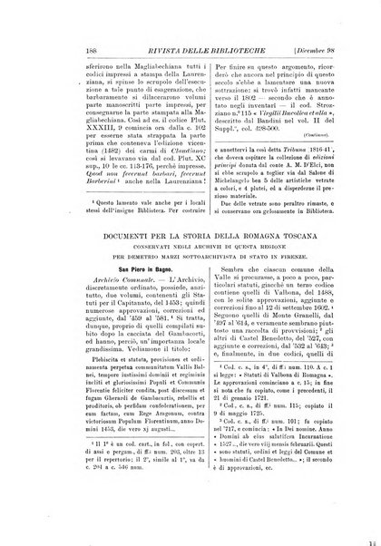 Rivista delle biblioteche e degli archivi periodico di biblioteconomia e di bibliografia di paleografia e di archivistica