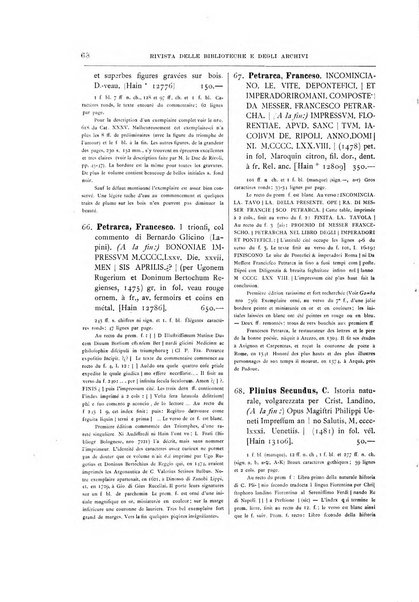 Rivista delle biblioteche e degli archivi periodico di biblioteconomia e di bibliografia di paleografia e di archivistica