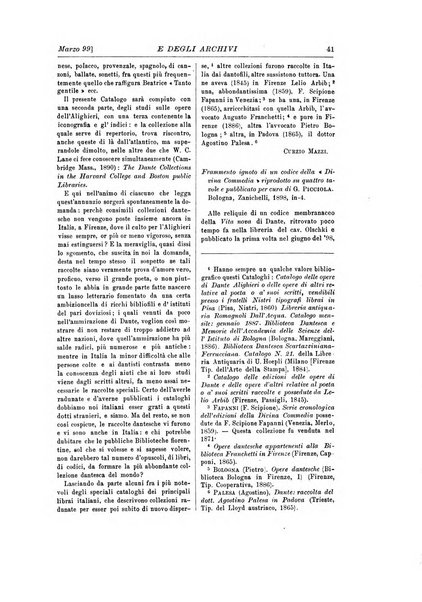 Rivista delle biblioteche e degli archivi periodico di biblioteconomia e di bibliografia di paleografia e di archivistica