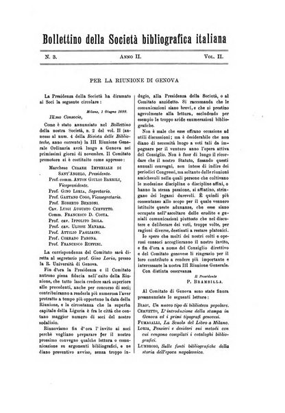 Rivista delle biblioteche e degli archivi periodico di biblioteconomia e di bibliografia di paleografia e di archivistica