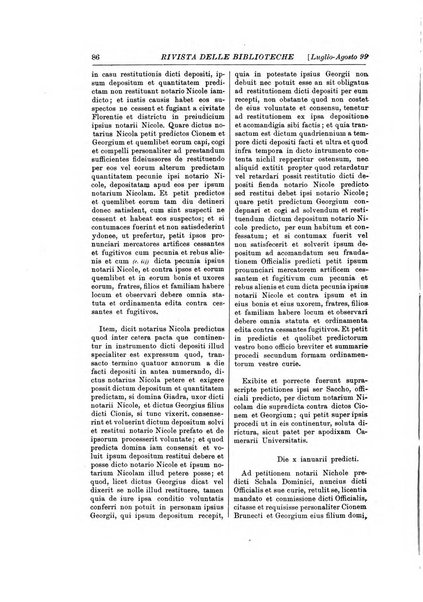 Rivista delle biblioteche e degli archivi periodico di biblioteconomia e di bibliografia di paleografia e di archivistica