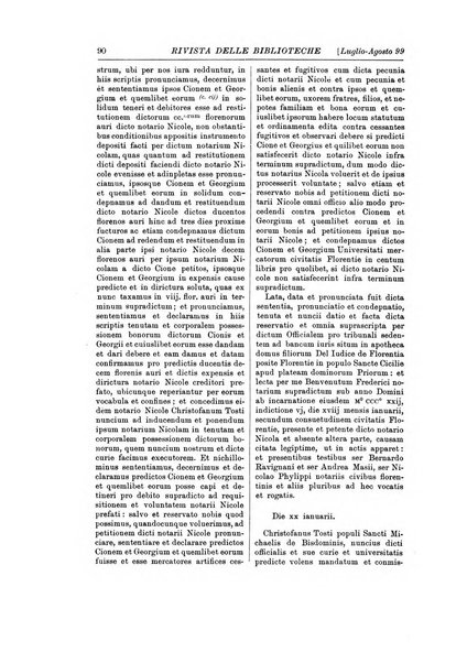 Rivista delle biblioteche e degli archivi periodico di biblioteconomia e di bibliografia di paleografia e di archivistica