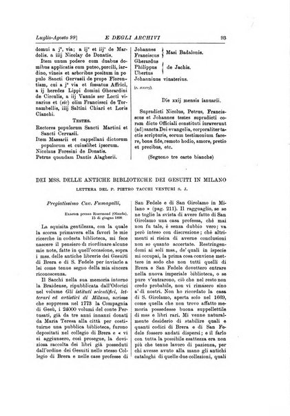 Rivista delle biblioteche e degli archivi periodico di biblioteconomia e di bibliografia di paleografia e di archivistica