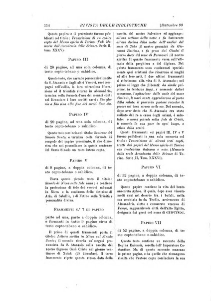 Rivista delle biblioteche e degli archivi periodico di biblioteconomia e di bibliografia di paleografia e di archivistica