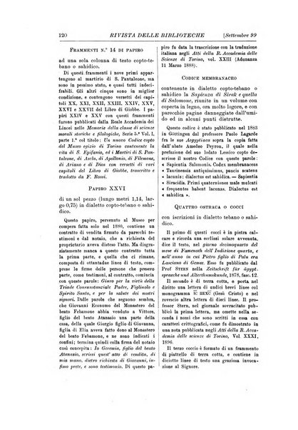 Rivista delle biblioteche e degli archivi periodico di biblioteconomia e di bibliografia di paleografia e di archivistica