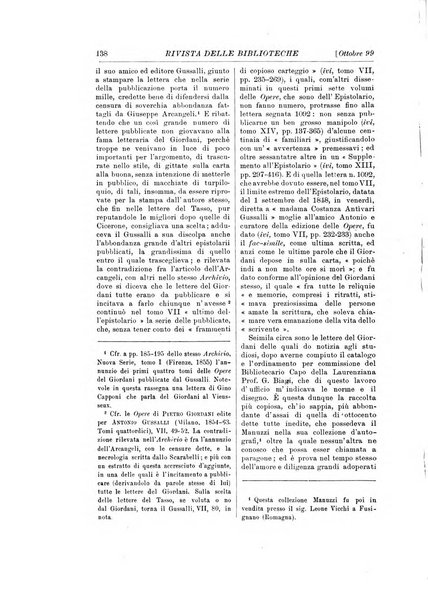 Rivista delle biblioteche e degli archivi periodico di biblioteconomia e di bibliografia di paleografia e di archivistica