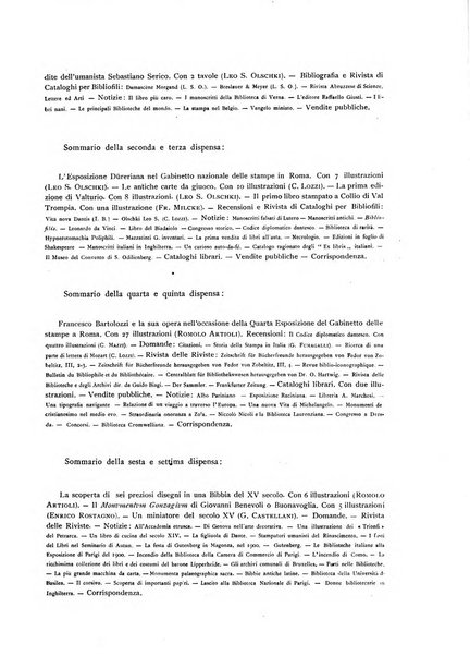 Rivista delle biblioteche e degli archivi periodico di biblioteconomia e di bibliografia di paleografia e di archivistica