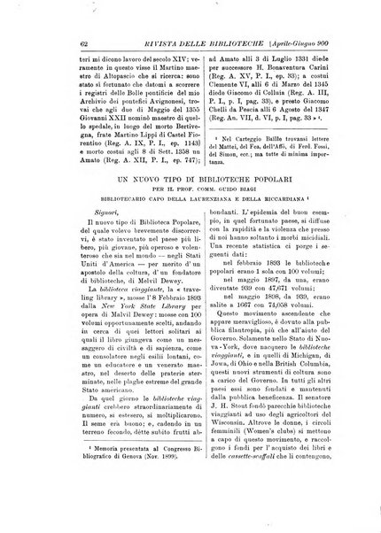 Rivista delle biblioteche e degli archivi periodico di biblioteconomia e di bibliografia di paleografia e di archivistica