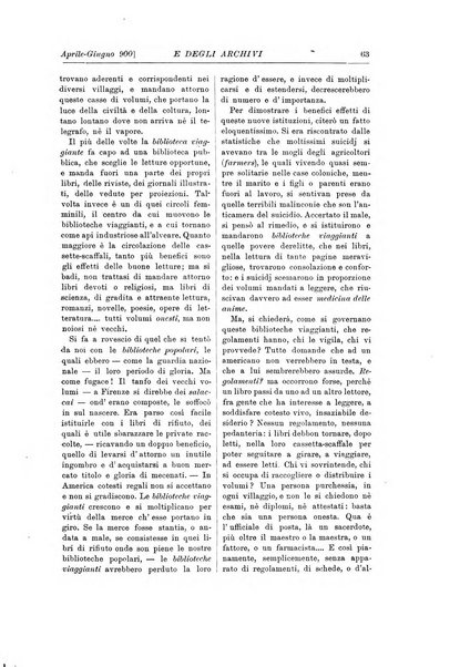 Rivista delle biblioteche e degli archivi periodico di biblioteconomia e di bibliografia di paleografia e di archivistica