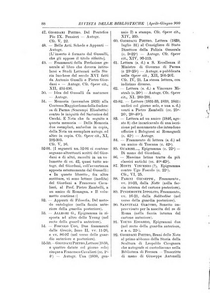 Rivista delle biblioteche e degli archivi periodico di biblioteconomia e di bibliografia di paleografia e di archivistica