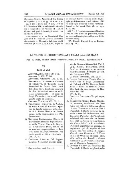 Rivista delle biblioteche e degli archivi periodico di biblioteconomia e di bibliografia di paleografia e di archivistica