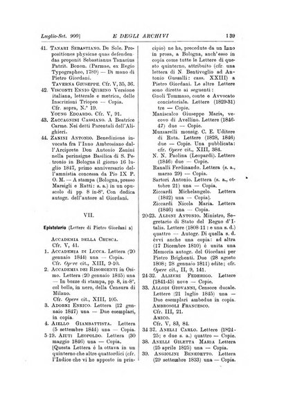 Rivista delle biblioteche e degli archivi periodico di biblioteconomia e di bibliografia di paleografia e di archivistica