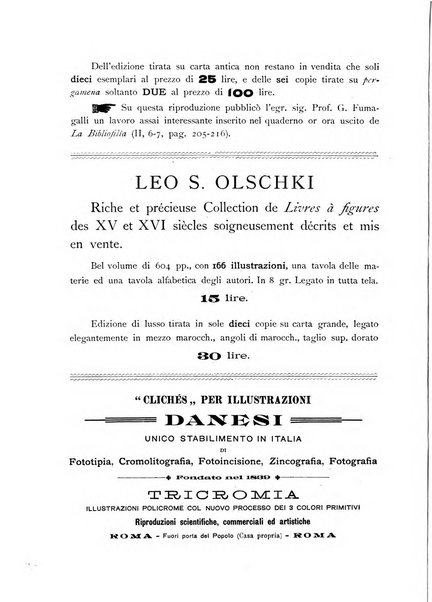 Rivista delle biblioteche e degli archivi periodico di biblioteconomia e di bibliografia di paleografia e di archivistica