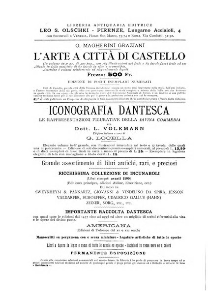 Rivista delle biblioteche e degli archivi periodico di biblioteconomia e di bibliografia di paleografia e di archivistica