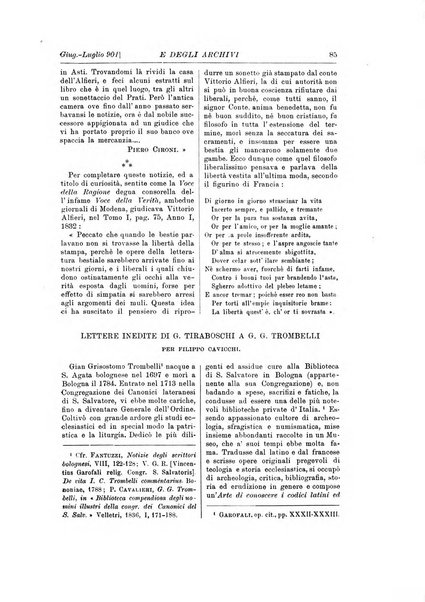 Rivista delle biblioteche e degli archivi periodico di biblioteconomia e di bibliografia di paleografia e di archivistica