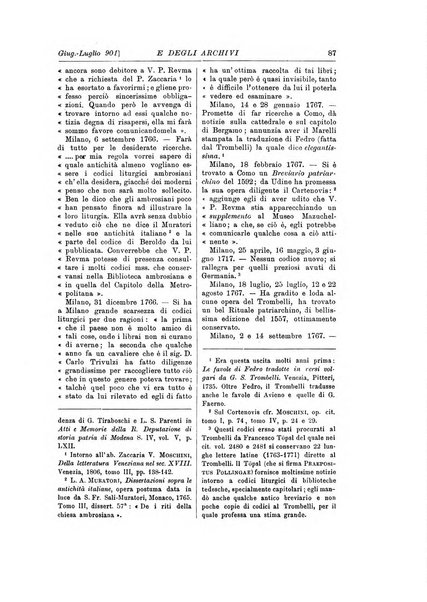 Rivista delle biblioteche e degli archivi periodico di biblioteconomia e di bibliografia di paleografia e di archivistica