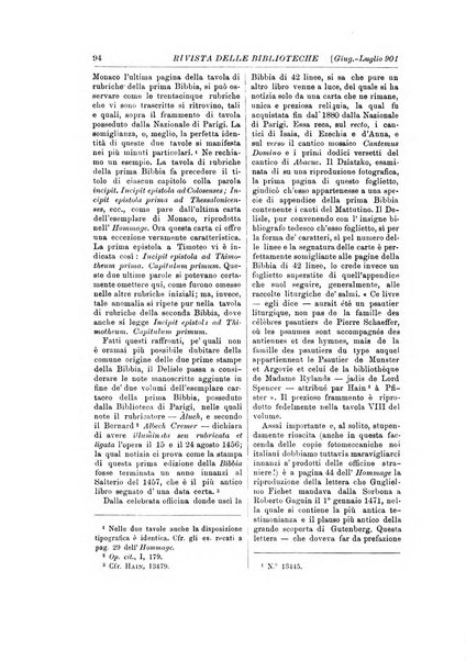 Rivista delle biblioteche e degli archivi periodico di biblioteconomia e di bibliografia di paleografia e di archivistica