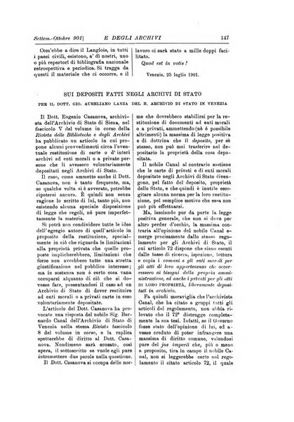 Rivista delle biblioteche e degli archivi periodico di biblioteconomia e di bibliografia di paleografia e di archivistica